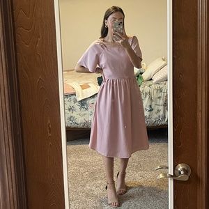 light pink dress